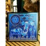 Табличка Синие слон и носорог - защита от потери и ограблений