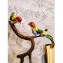 Статуэтка пара птиц на фруктовой ветке для гармонии и любви