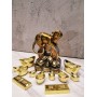 Статуэтка "Золотой Слиток " большой (имитация золота) из металла