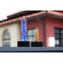 Статуэтка Пагода 9 уровневая синяя (стекло)