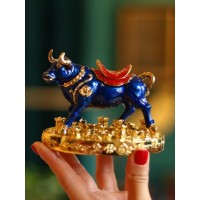 Статуэтка "Синий Бык" на монетах (металл)