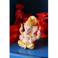 Статуэтка "Ганеша сидящий" (цветная)