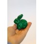 Статуэтка «Кролик зеленый» из дерева (маленький) - символ 2023 года, дарит любовь и семейную жизнь!