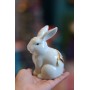 Статуэтка «Кролик» белый сидячий (фарфор) - символ 2023 года, улучшает семейную жизнь!