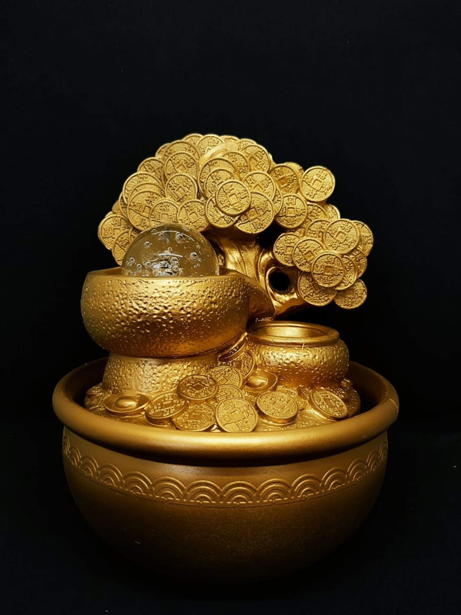 Фонтан золотое денежное дерево - для изобилия и процветания