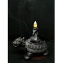 Статуэтка фонтан-курильница  Кобра на драконовой черепахе - со стелющимся дымом