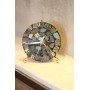 Статуэтка Часы "Мозаика" из эпоксидной смолы (перламутровая)