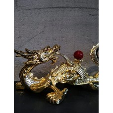Статуэтка Дракон золото с жемчужиной