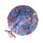 Статуэтка "Тыква Здоровья У-Лоу из бронзы" с узорами (синяя)
