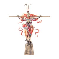 Статуэтка "Царь Обезьян" (с флагом на спине) из бронзы