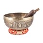 Поющая Чаша с мантрами (из Непала) - сплав семи металлов очищает пространство звуком