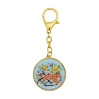 Брелок 12 животных с Тигром (с зеркалом)