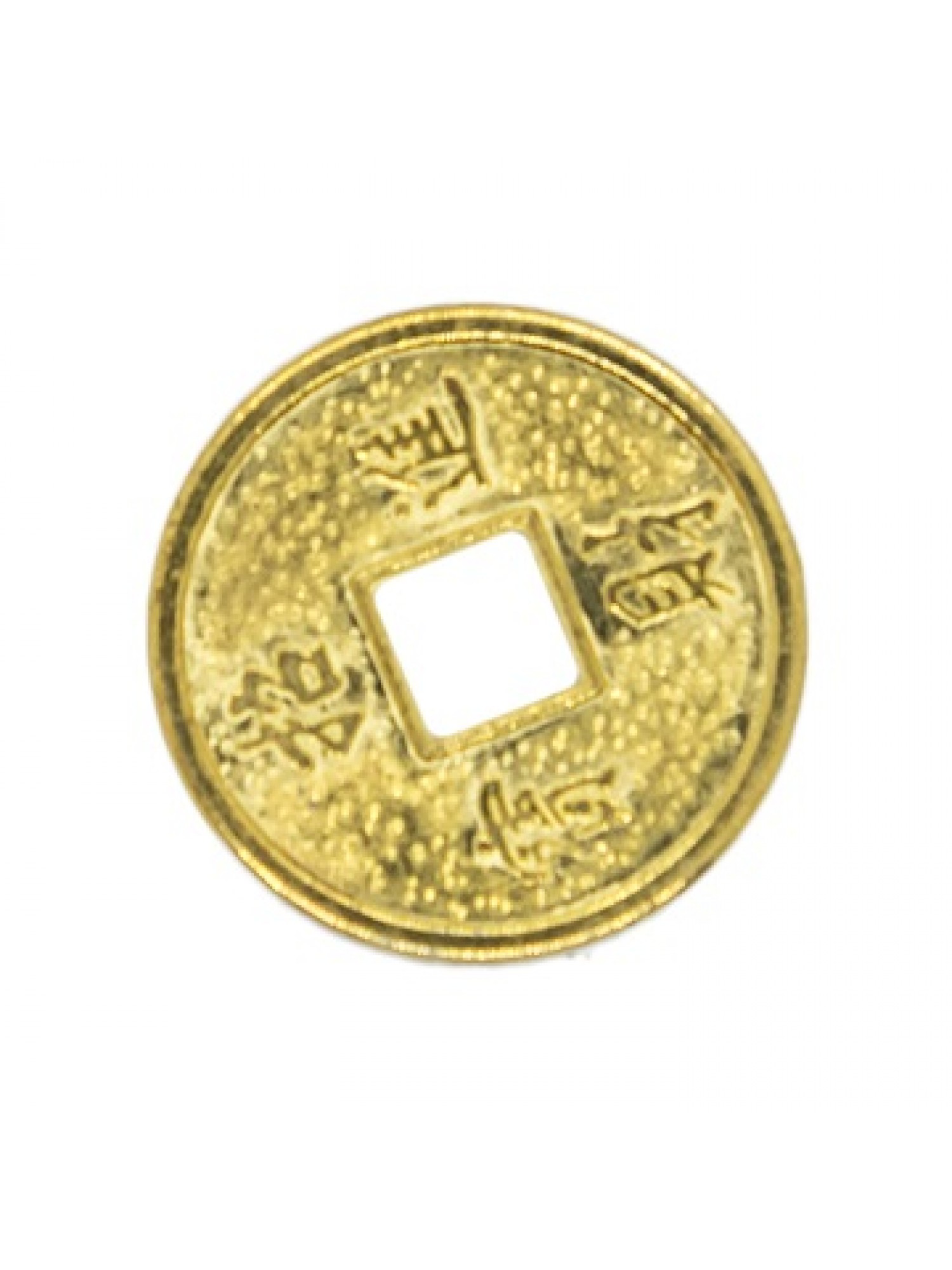 Монета с драконом и со знаком богатство золото, микро