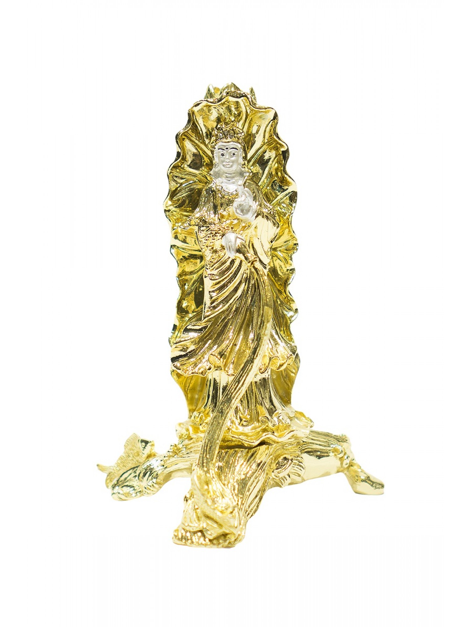 Статуэтка Богиня Гуань-Инь золото