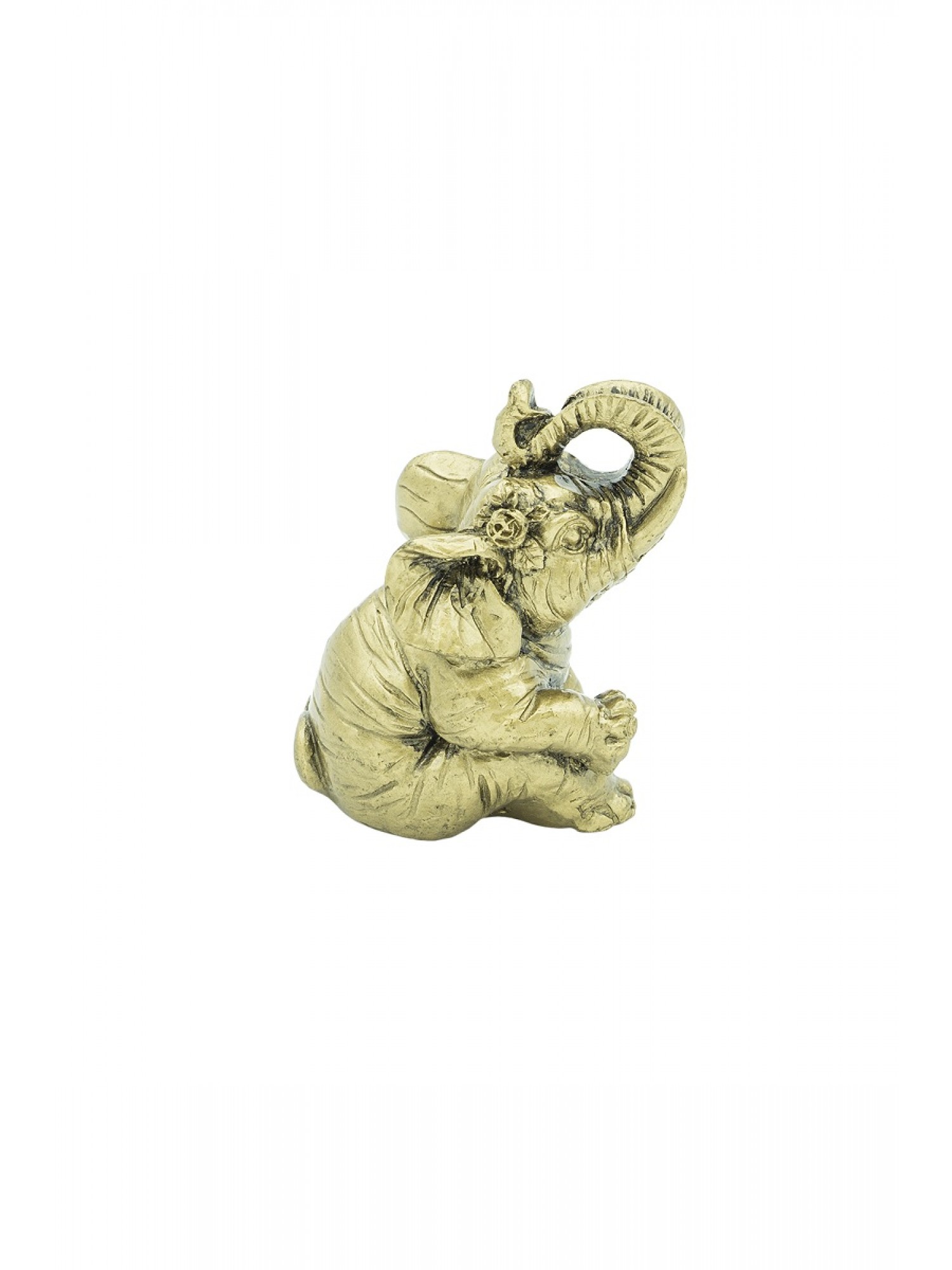 Статуэтка "Слон с Цветком" из смолы привлечет в Вашу жизнь счастье, удачу, радость и убережет от уныния