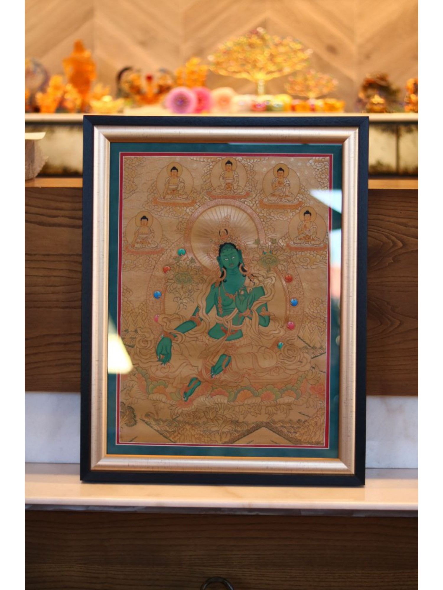 Картина "Богиня Зеленая Тара" дарует бесстрашие, мудрость и исполняет желания!