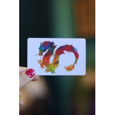 Карточка 12 животных с драконом