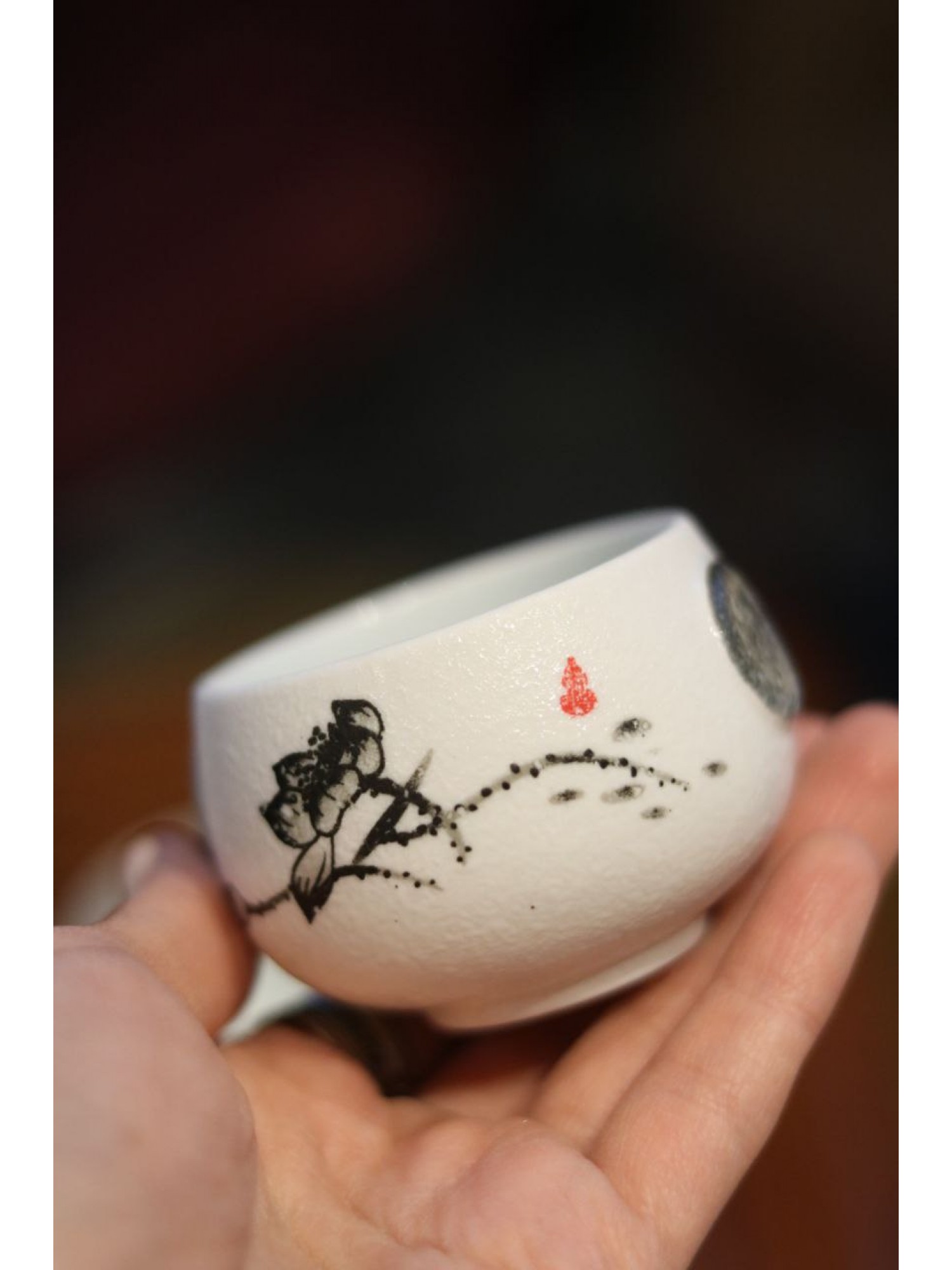 Чаша "Роза" для чайной церемонии "Китайская роза" (из фарфора) 1 шт