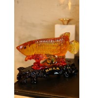 Статуэтка"Арована - Рыба Миллионеров" на подставке (из смолы)