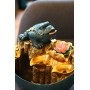 Статуэтка "Фонтан Богатства с жабой и лотосом" (синий) для привлечения благополучия!