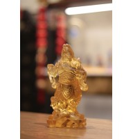 Статуэтка "Гуань-Гун -  Бог Богатства" из эксклюзивной стеклянной коллекции - талисман для сильных личностей!