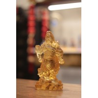 Статуэтка "Гуань-Гун -  Бог Богатства" из эксклюзивной стеклянной коллекции - талисман для сильных личностей!