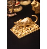 Статуэтка "Крыса на Деньгах" золотая