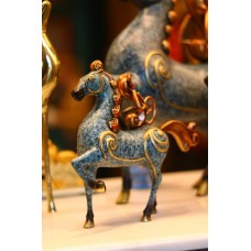 Статуэтка "Обезьяна на Лошади" (маленькая) из бронзы
