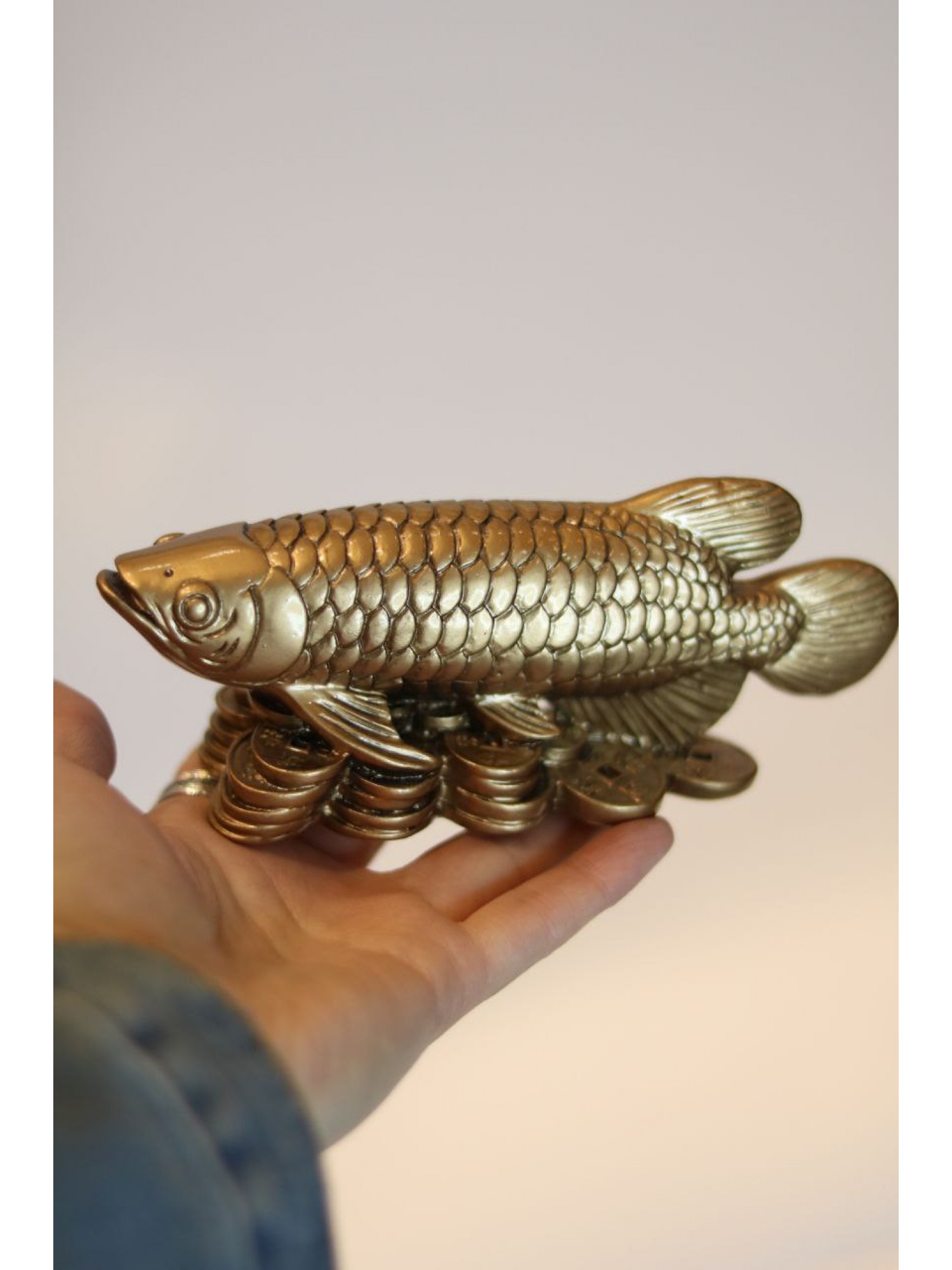 Статуэтка "Арована Рыба Миллионеров" из смолы (средняя) - символ огромного богатства и  успеха в бизнесе!