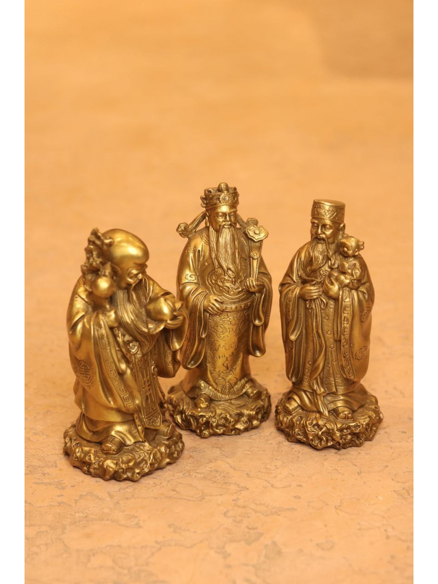 Статуэтка из бронзы "Три Звездных Старца"-  Покровители Дома (из бронзы, средняя)