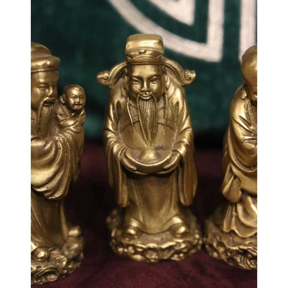 Статуэтка из бронзы "Три Звездных Старца"- Покровители Дома (из бронзы, маленькая)