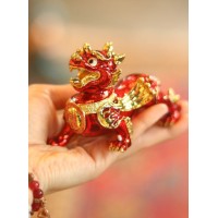 Статуэтка  защитная "Крылатый Лев" ПиСю (Бисе)