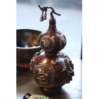 Статуэтка "Тыква У-Лоу " с Пияо из бронзы  (коричневая)