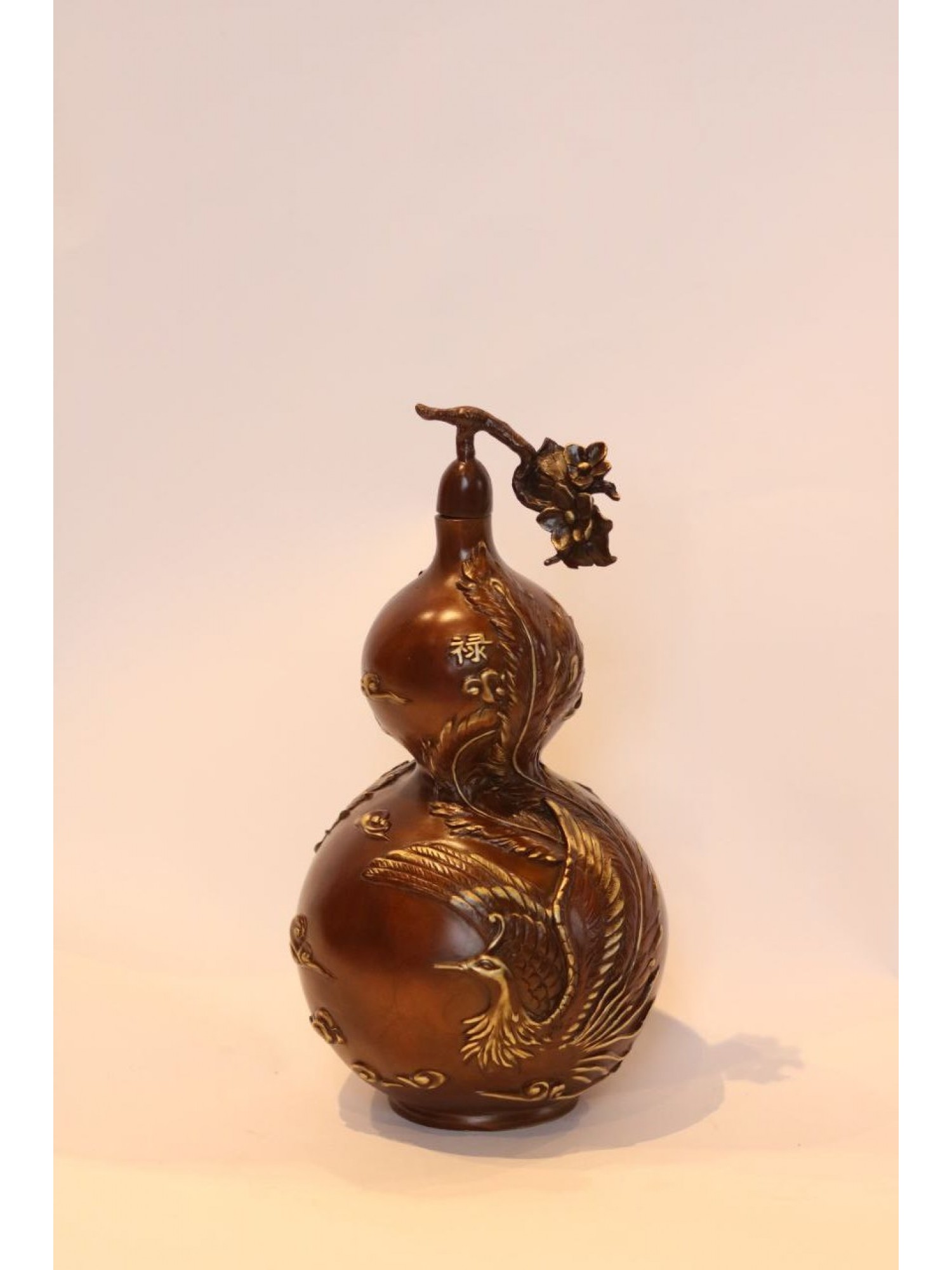 Статуэтка "Тыква У-Лоу с Фениксом" из бронзы (коричневая) 